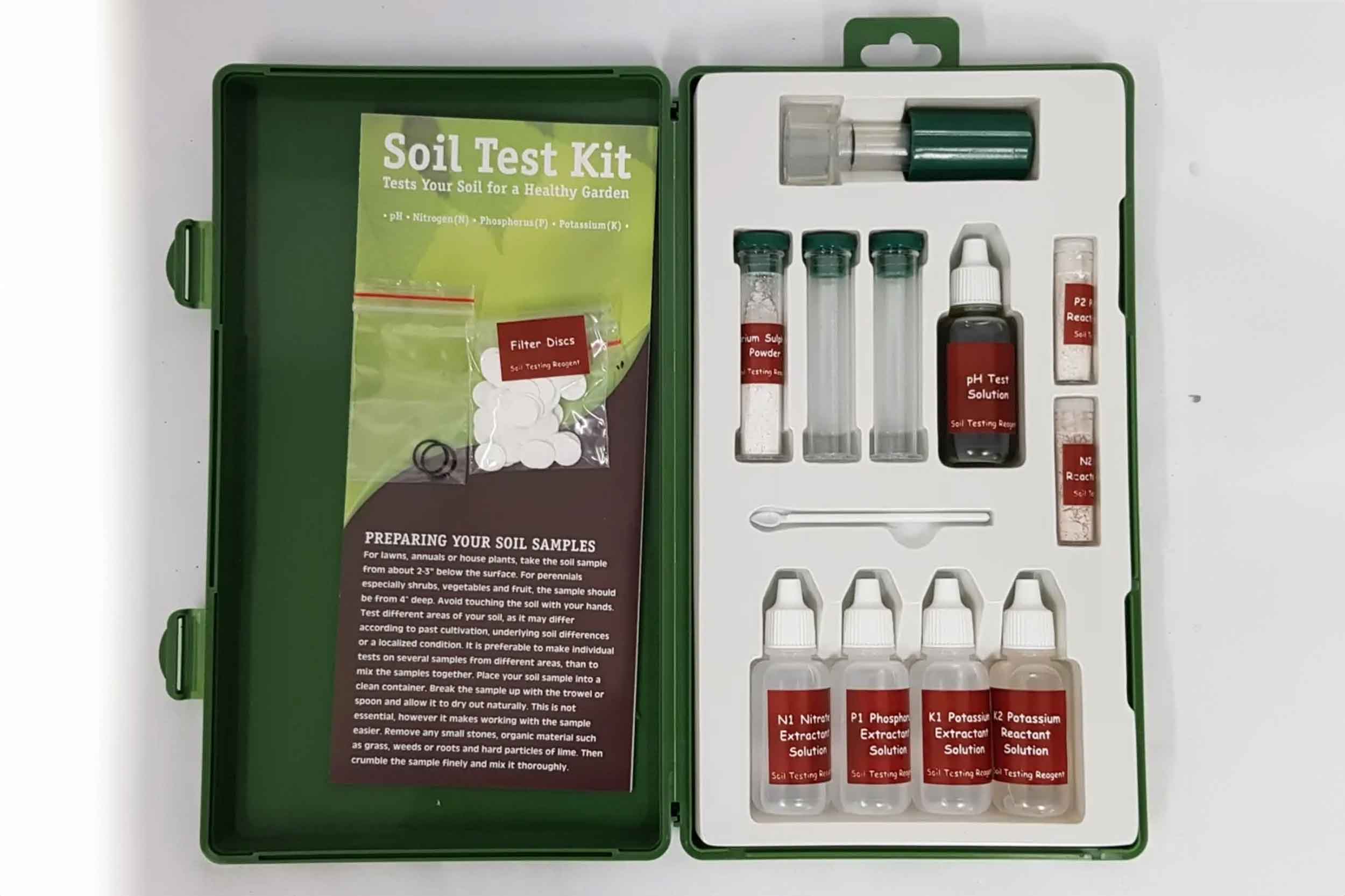 Typical soil test kit - there are many types